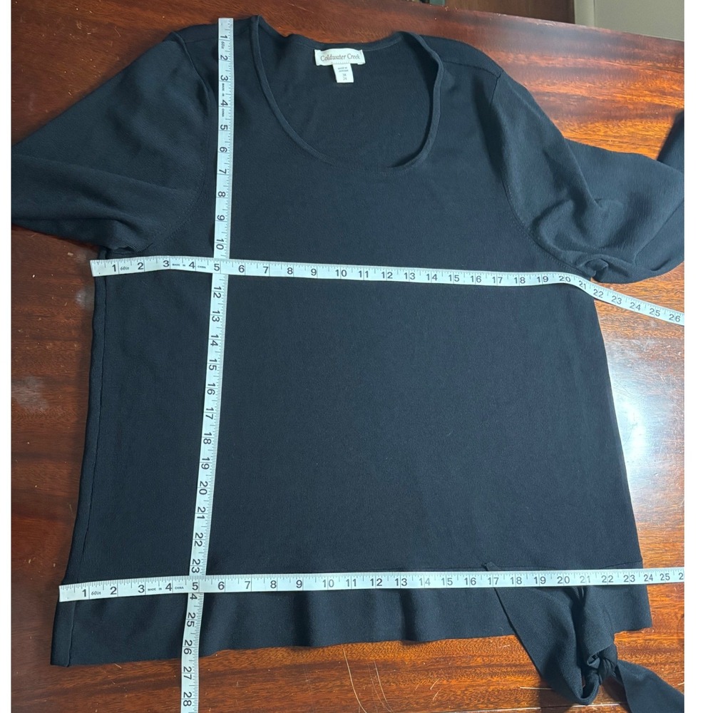 Coldwater Creek Womens Side Tie 3/4 Sleeve Sweater 3X 24 Plus Size Dressy Career - Picture 5 of 8